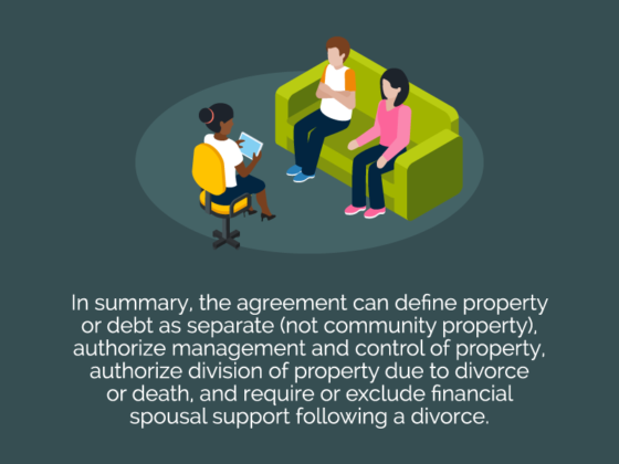 what a premarital agreement can do